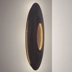 Luina LED-væglampe, Ø 80 cm, indvendig gylden^Holländer Discount