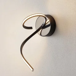 Domiluce Væglamper>Lungo LED-væglampe med moderne design, sort