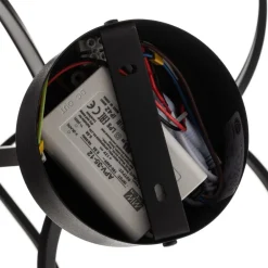 Lungo sort LED-loftlampe, højde 42 cm^Domiluce Outlet