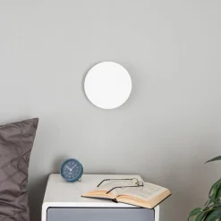 TK Lighting Lunia New væglampe, hvid, Ø 20 cm