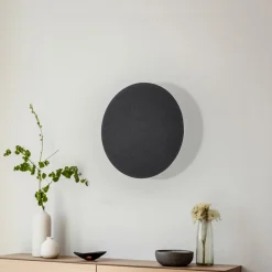 TK Lighting Væglamper>Lunia New væglampe, sort, Ø 30 cm