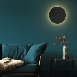 Lunia New væglampe, sort, Ø 40 cm^TK Lighting Best