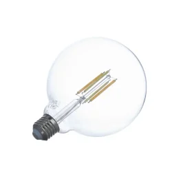 LED-pære, E27 G125 7W, klar, smart^LUUMR Best