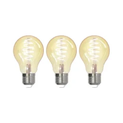 LUUMR Smart E27 4,9W ZigBee Tuya Hue ravfarvet sæt med 3 stk