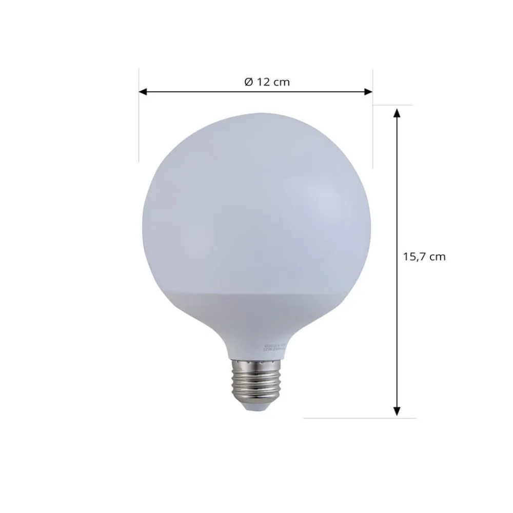 LUUMR Dæmpbar Led-Pære|Smarte Lyskilder>Smart LED, E27, G125, 9W, RGB, Tuya, WLAN, mat, CCT