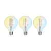 LUUMR Smart LED E27 G95 7W ZigBee Philips Hue sæt med 3 stk