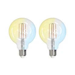 Smart LED E27 G95 7W ZigBee Philips Hue sæt med 2 stk^LUUMR Discount