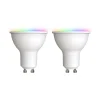 LUUMR Dæmpbar Led-Pære|Smarte Lyskilder>Smart LED GU10 plast 4,7W RGBW CCT Tuya opal sæt med 2 stk