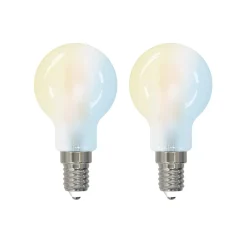Smart LED-dråbepære, sæt med 2, E14, 4,2W, mat, Tuya^LUUMR Clearance