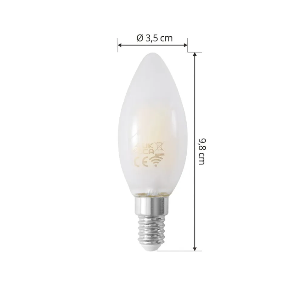 LUUMR Dæmpbar Led-Pære|Smarte Lyskilder>Smart LED-kertepære E14 4,2 W mat CCT Tuya WLAN
