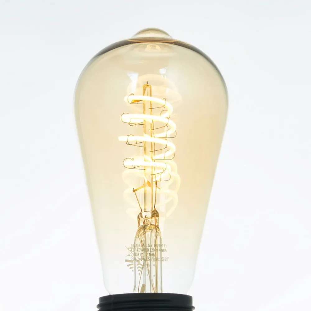 LUUMR Smart LED-pære E27 ST64 ravfarvet 4,9 W Tuya WLAN