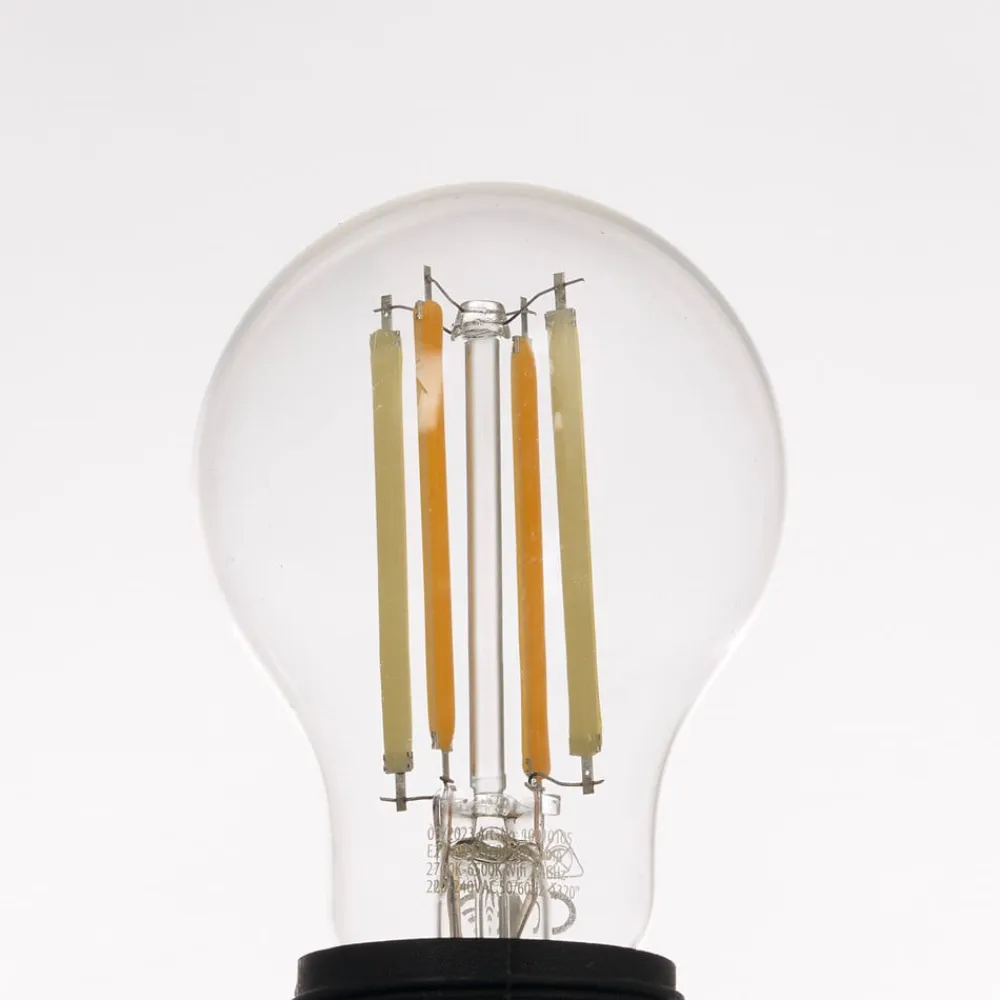 LUUMR Smart LED-pære klar E27 A60 7W Tuya WLAN CCT