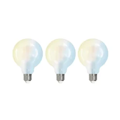 Smart LED-pære sæt med 3 E27 G95 7W mat Tuya^LUUMR Hot