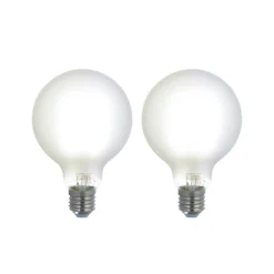 LUUMR Dæmpbar Led-Pære|Smarte Lyskilder>Smart LED-pære sæt med 2 E27 G95 7W mat Tuya