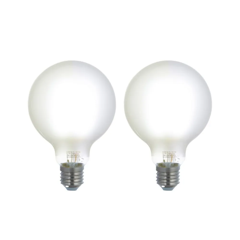 LUUMR Dæmpbar Led-Pære|Smarte Lyskilder>Smart LED-pære sæt med 2 E27 G95 7W mat Tuya