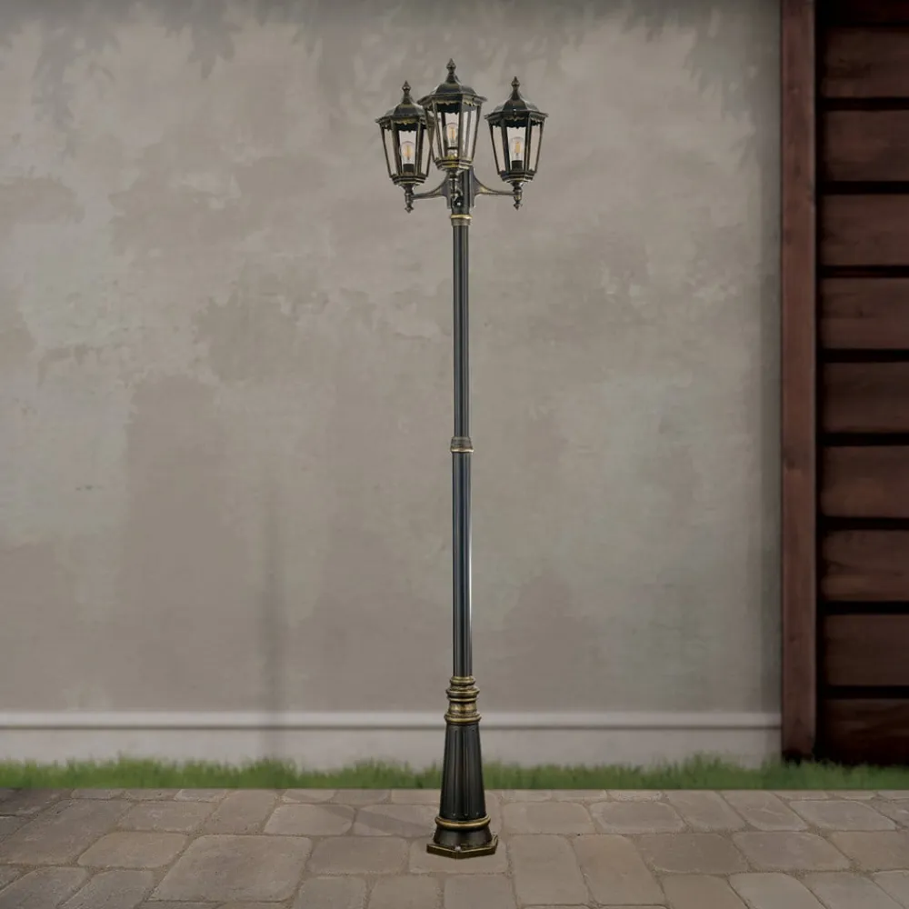 ORION Lygtepæl Fabio m. 3 lyskilder, 255 cm