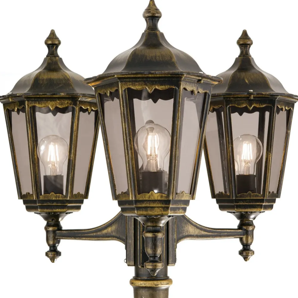 ORION Lygtepæl Fabio m. 3 lyskilder, 255 cm