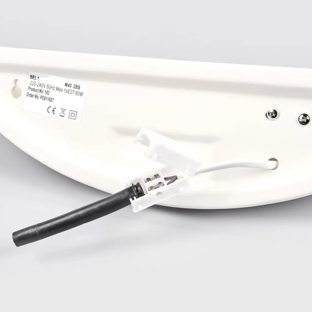 Lys væglampe i gips, kan males^Searchlight Hot