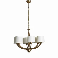 Lysekrone AV-1876-6ES med 6 lyskilder og skærme^Avonni Clearance