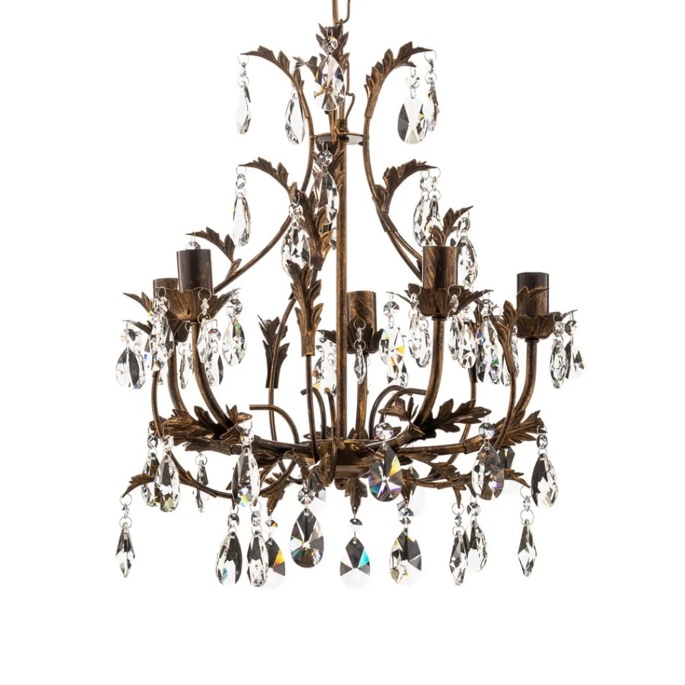 ONLI Lysekroner>Lysekrone Botte i metal med 5 lyskilder, bronze