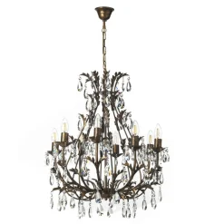 ONLI Lysekrone Botte i metal med 8 lyskilder, bronze