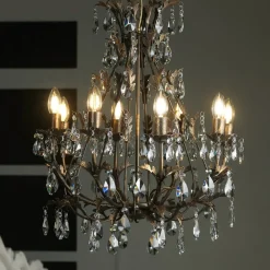 ONLI Lysekrone Botte i metal med 8 lyskilder, bronze