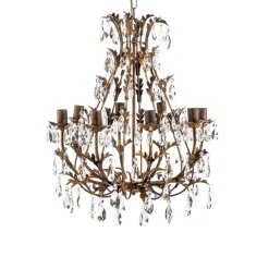 ONLI Lysekrone Botte i metal med 8 lyskilder, bronze