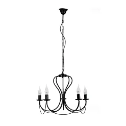 Lysekrone Candela, sort, 5 lyskilder^ONLI Sale