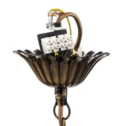 Jupiter Lysekrone Castle lys patineret 8 lyskilder