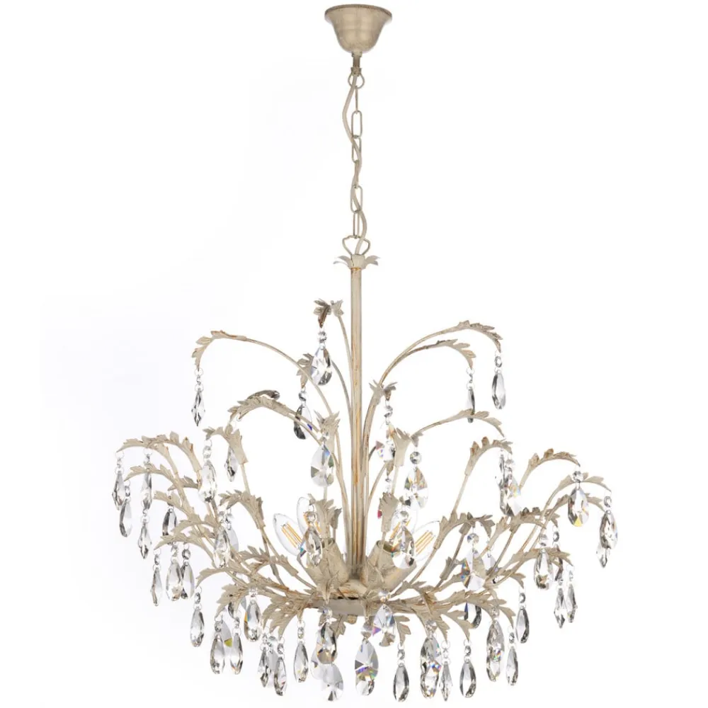 ONLI Lysekrone Cesta, 5 lyskilder med krystaller