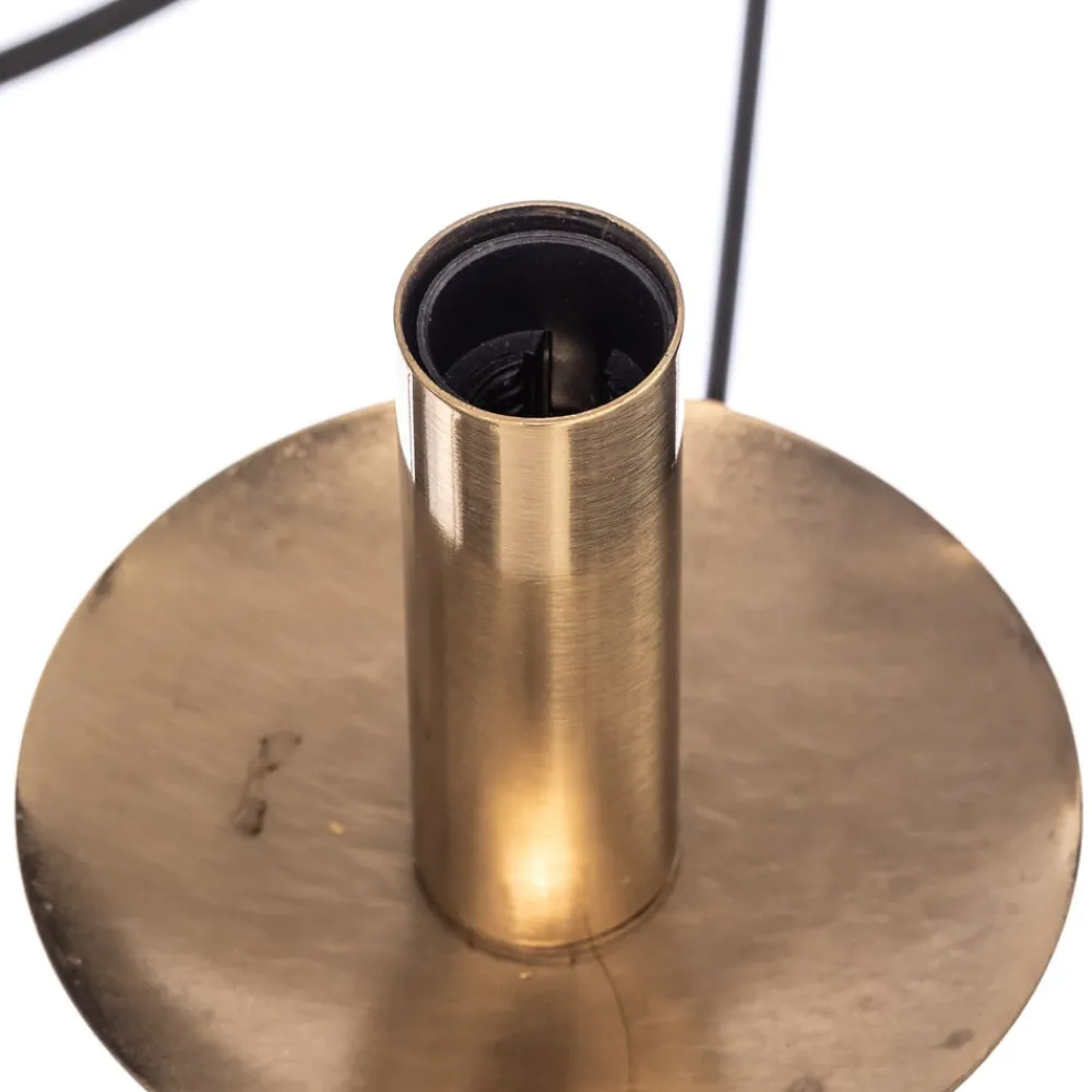 Lucea Lysekroner>Lysekrone Dofa, messing antik/sort 6 lyskilder