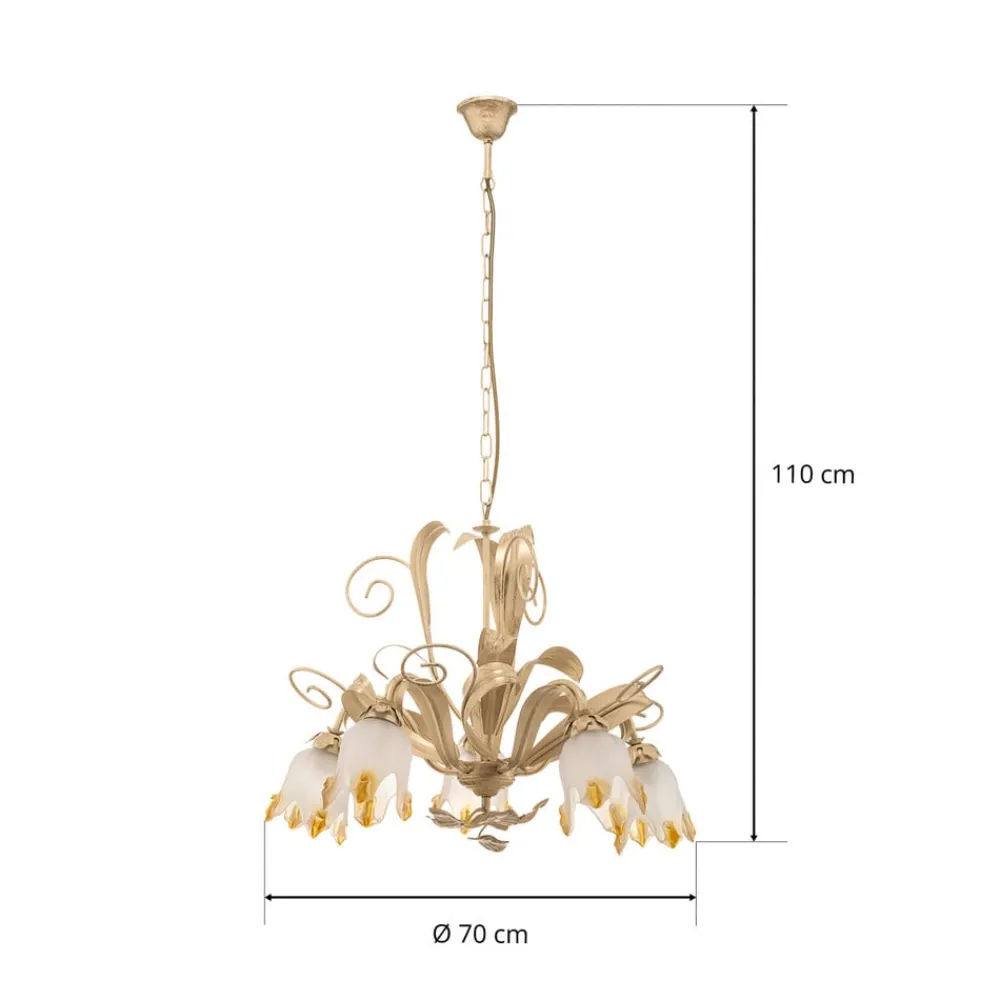 ONLI Lysekrone Elena i florentinsk stil med 5 lyskilder