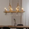 Avonni Lysekroner>Lysekrone Elizabeth 105x55 cm metal/glas 8flg. antik guld