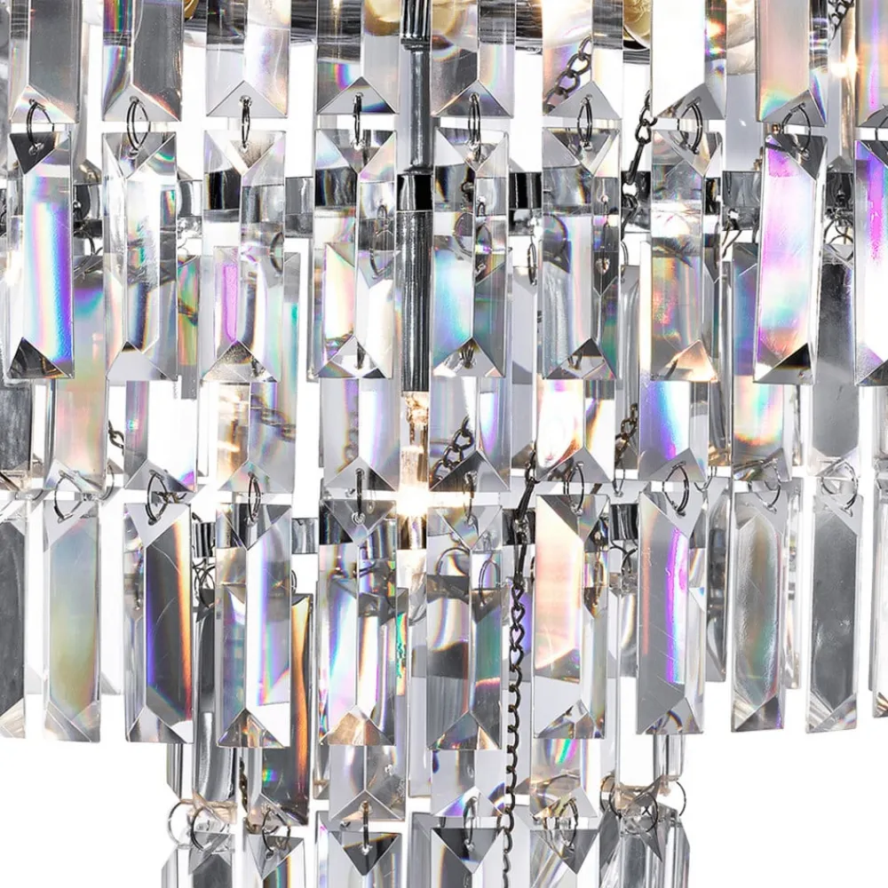 Lysekrone Empire med krystalprismer^Searchlight