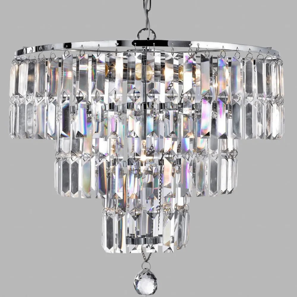 Lysekrone Empire med krystalprismer^Searchlight