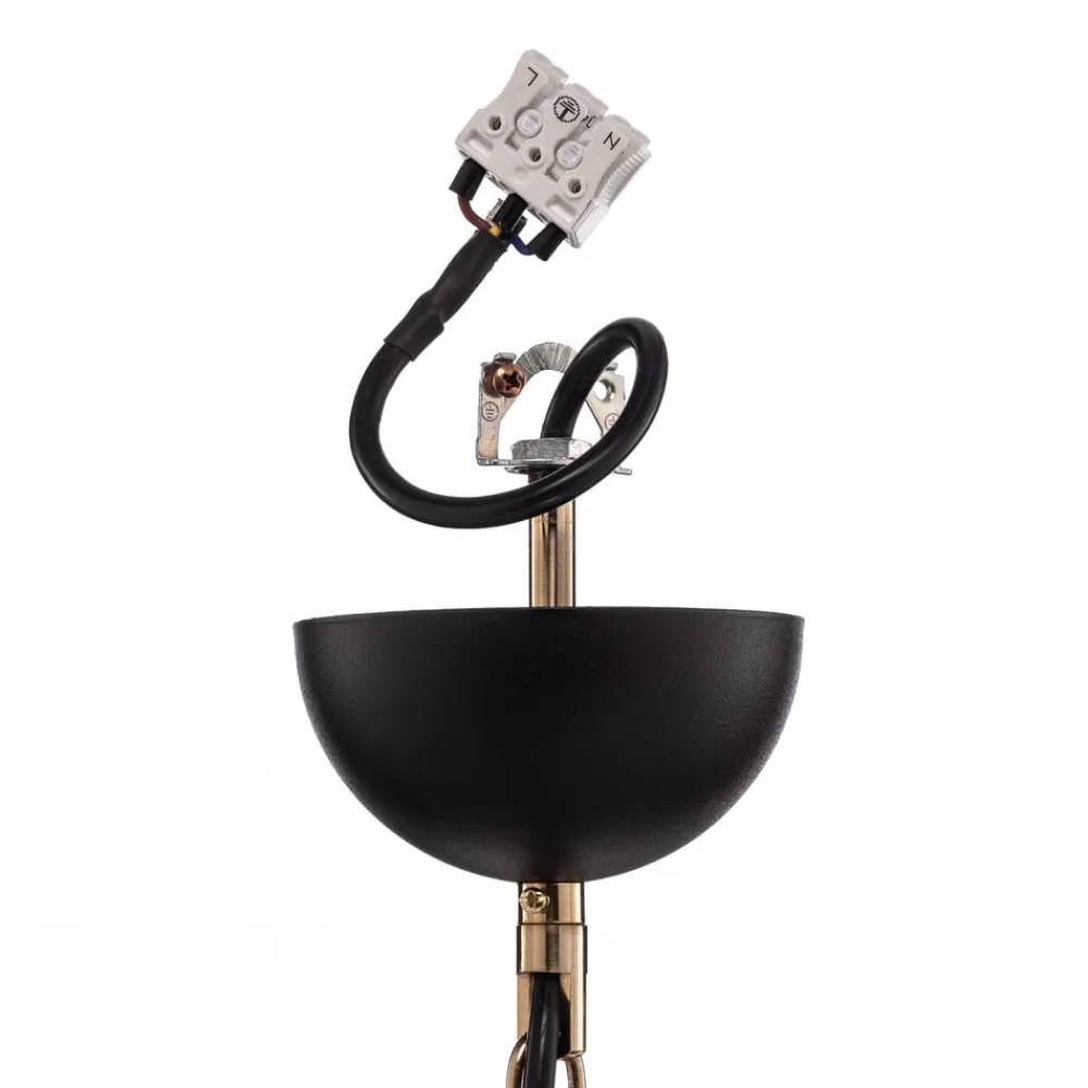 Lysekrone Ferra, messing antik, 5 lyskilder^Lucea Discount