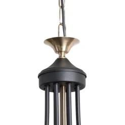 Lucea Lysekrone Ferra, messing antik, 8 lyskilder