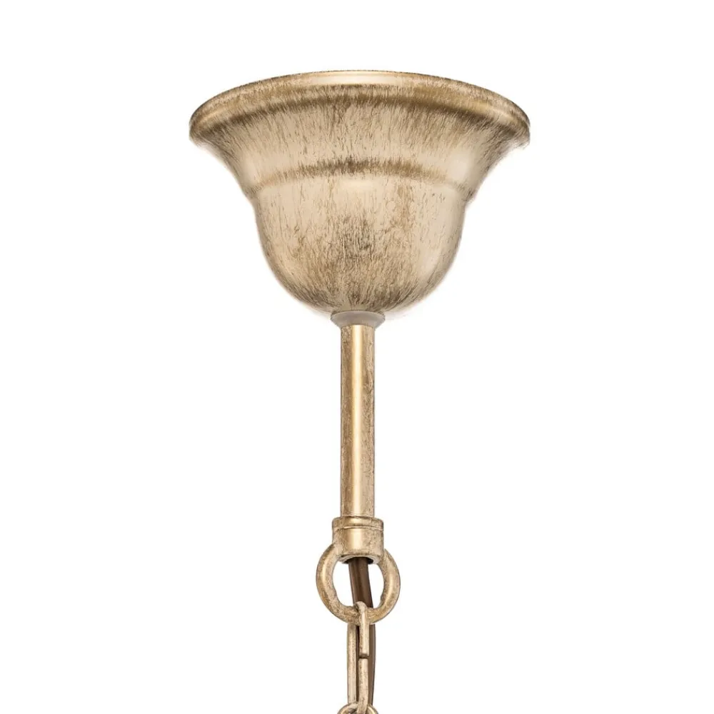 Luminex Lysekrone Florina med blomsterdekoration, 3 lyskilder