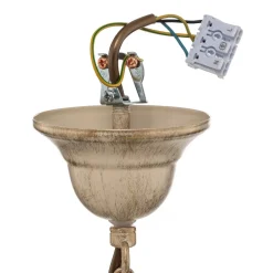 Luminex Lysekrone Florina med blomsterdekoration, 3 lyskilder