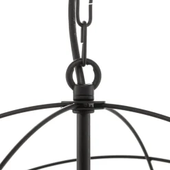 Luminex Lysekrone Globe med 5 lyskilder, sort