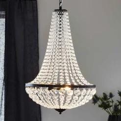 Markslöjd Lysekroner|Pendellamper>Lysekrone GRÄNSÖ, sort, IP20, Ø 40 cm