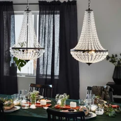 Markslöjd Lysekroner|Pendellamper>Lysekrone GRÄNSÖ, sort, IP20, Ø 40 cm