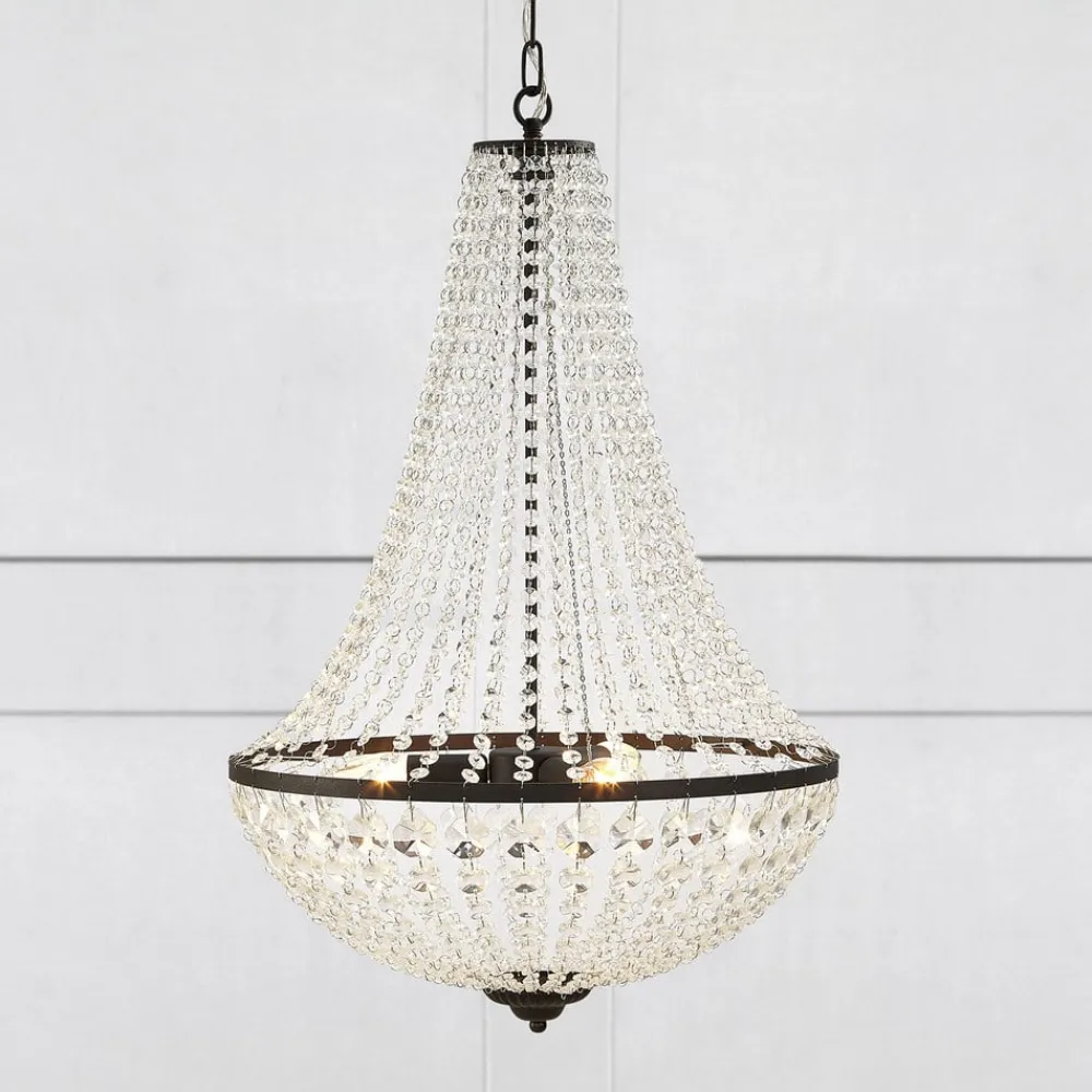 Lysekrone GRÄNSÖ, sort, IP20, Ø 50 cm^Markslöjd