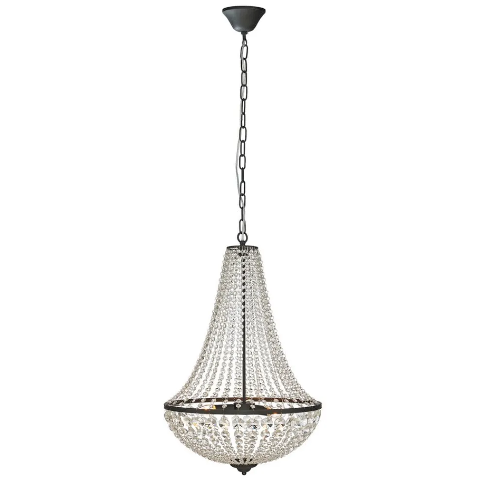 Lysekrone GRÄNSÖ, sort, IP20, Ø 50 cm^Markslöjd