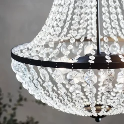 Lysekrone GRÄNSÖ, sort, IP20, Ø 50 cm^Markslöjd