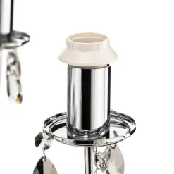 Lysekrone Jacqueline, 6 lyskilder, sort^ONLI New