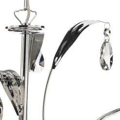 Lysekrone Jacqueline, 6 lyskilder, hvid^ONLI