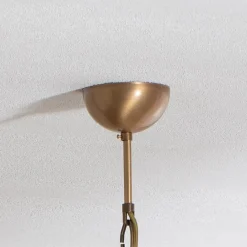 Lysekrone Jadina, guld antik, 6 lyskilder, Ø 62 cm metal/glas^Avonni New