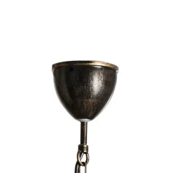 Lysekrone Korfu, 3 lyskilder, antik guldfarve, Ø 68 cm^Luminex Clearance