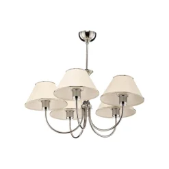 Jupiter Lysekrone London krom/creme, 5 lyskilder